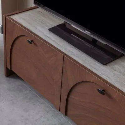 Malaga Tv Unit Walnut 200cm