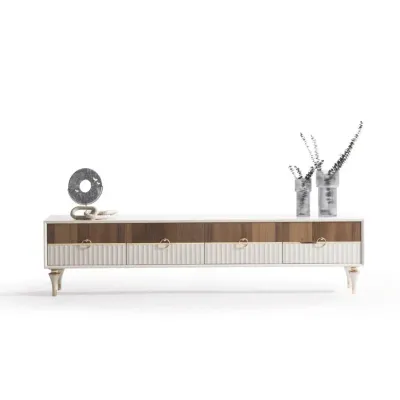 Texas Cream Walnut Tv Unit 200cm