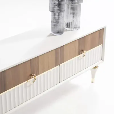 Texas Cream Walnut Tv Unit 200cm Texas Cream Walnut Tv Unit 200cm