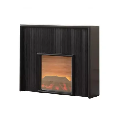 Baker Fireplace Display Console Black