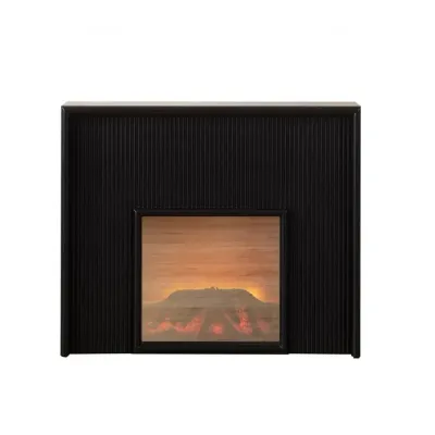 Baker Fireplace Display Console Black