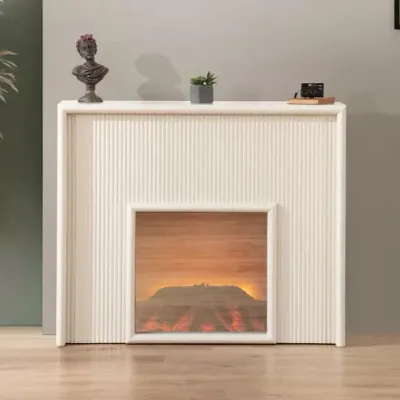 Baker Fireplace Display Console Cream