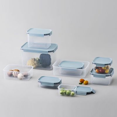 LocknLock Classic Plus Rectangle Food Container 385ml – Mint, 4-Side Locking, Stackable & Leakproof