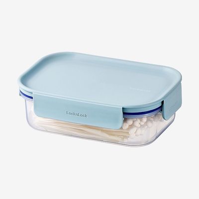 LocknLock Classic Plus Rectangle Food Container 910ml – Mint, 4-Side Locking, Stackable & Leakproof