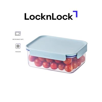 LocknLock Classic Plus Rectangle Food Container 1.65L – Mint, 4-Side Locking, Stackable & Leakproof