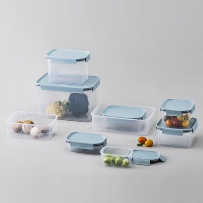 LocknLock Classic Plus Rectangle Food Container 2L – Mint, 4-Side Locking, Stackable & Leakproof