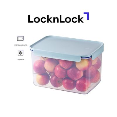 LocknLock Classic Plus Rectangle Food Container 6L – Mint, 4-Side Locking, Stackable & Leakproof