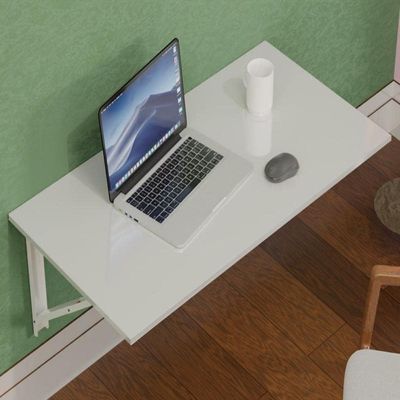 Wall-Mounted Foldable Table And Desk - Versatile & Space-Saving Design 60×30 White