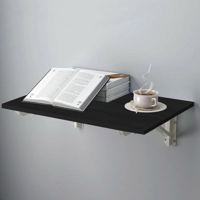 Wall-Mounted Foldable Table And Desk - Versatile & Space-Saving Design 60x30 Black