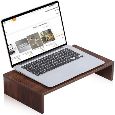 Laptop and Monitor Stand - 50×24×15 CM - Brown
