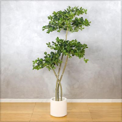 Artificial Olive Tree, 180cm Tall Fake Plant with Realistic Green Leaves & Pot, Waterproof, Odorless, Maintenance-Free & Long-Lasting Flexible Branches Faux Plants for Home Office Event Decor