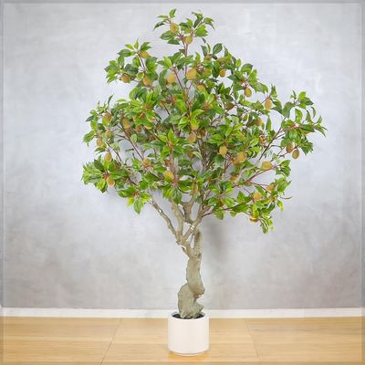 200cm Artificial Kiwi Tree, Fake Plant with Flexible Stems, Green Leaves & Durable Pot, Maintenance-Free & Long-Lasting Fake Tree, Waterproof, Odorless Fake Plant for Home Office Event Decor