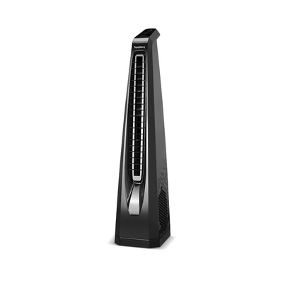 Symphony Surround B - Silent Tower Fan for Home with BLDC motor - Turbo Throw - Touchscreen Control Panel with remote - Low Power Consumption - Black
