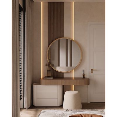 Regal Dressing Table with Mirror – Elegant Luxury Vanity L40xW150xH75