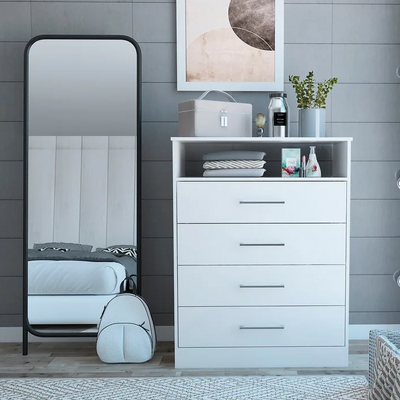 Classic 4-Drawer Dresser – Timeless Bedroom Storage L40xW70xH110