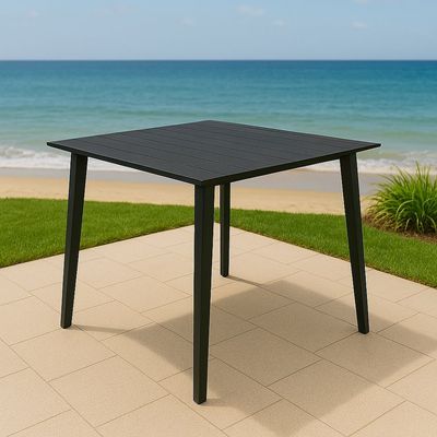 4-Seater Table -Geneva Style-90×90×74CM-Aluminum-1Year
