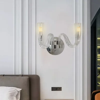 Modern Crystal Wall Lamp Luxury Design - G9 Bulb - 3 Years Warranty