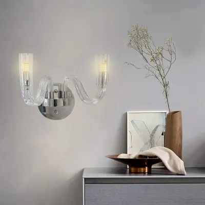 Modern Crystal Wall Lamp Luxury Design - G9 Bulb - 3 Years Warranty
