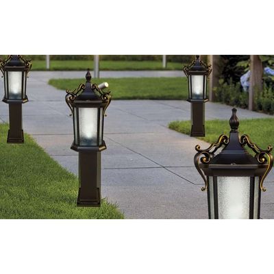 Modern Vintage Antique Bollard Landscape Lighting for Outdoor - IP65 Waterproof - E27 Bulb - 3 Years Warranty