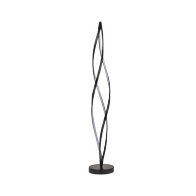 Modern LED Floor Lamp Home Decor Twisted Shaped Black - 3 Years Warranty