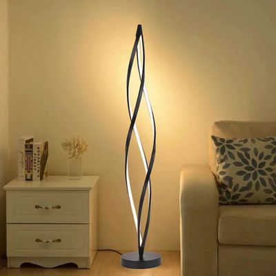 Modern LED Floor Lamp Home Decor Twisted Shaped Gold - 3 Years Warranty