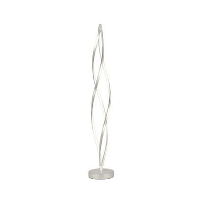 Modern LED Floor Lamp Home Decor Twisted Shaped Nickel Color- 3 Years Warranty