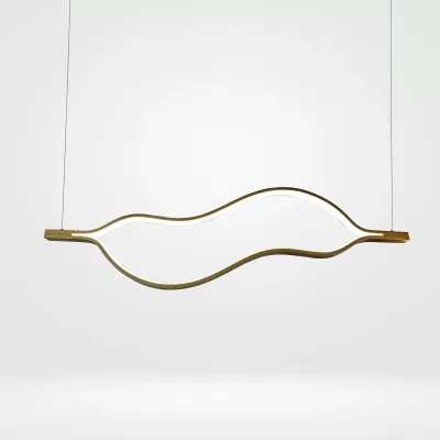 Elegant Hanging Pendant Light for Kitchen, Living Room, Bedroom Gold - 3 Years Warranty