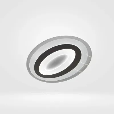 Modern Glass Flush Mount Ceiling Light - 3 Color Light Changeable - 3 Years Warranty