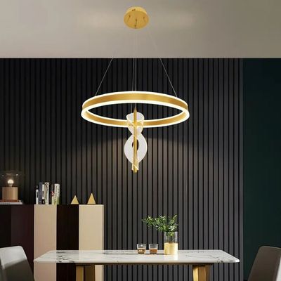 Modern LED Pendant Light Gold - 3 Color Light Changeable - 3 Years Warranty