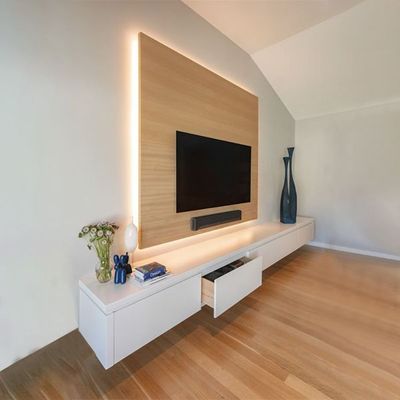 Boxed Media Unit – Modern TV Stand & TV Media Unit in Cool White