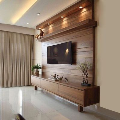 Customized TV Unit – Modern TV Stand & TV Media Unit in Laminated MDF Customized TV Unit – Modern TV Stand & TV Media Unit in Laminated MDF