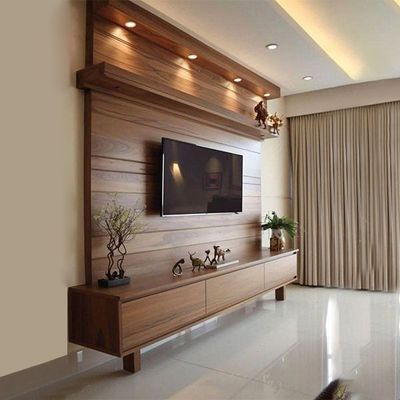 Customized TV Unit – Modern TV Stand & TV Media Unit in Laminated MDF Customized TV Unit – Modern TV Stand & TV Media Unit in Laminated MDF