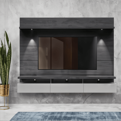 Pandora Entertainment Center – Luxury TV Stand & TV Media Unit with Veneer Finish