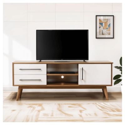 Logan TV Stand – Solid Wood TV Media Unit with Veneer Finish Logan TV Stand – Solid Wood TV Media Unit with Veneer Finish