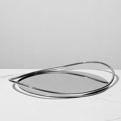 Luxury Stainless Steel Ovaltray Woth Steel Handles By Quesera
