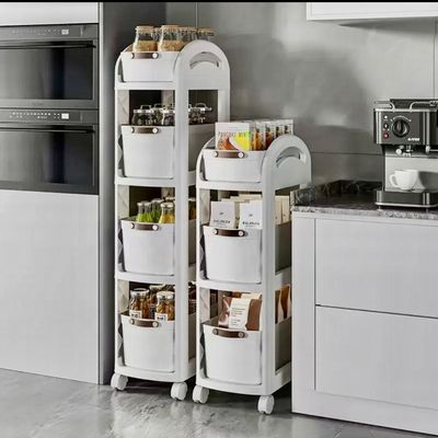 4 Layer  Rolling Organiser With Drawers And Wheels