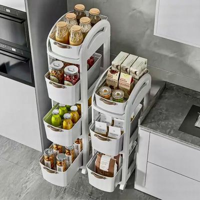 4 Layer  Rolling Organiser With Drawers And Wheels