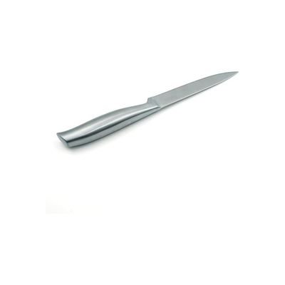 5 Inch Utility Knife, High Carbon Stainless Steel Blade with Hollow Stainless Steel Handle, Precision Cutting Tool for Fruits, Vegetables, and Meats, Sleek and Durable Kitchen Essential