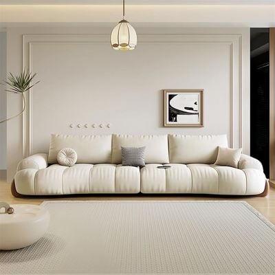 Light Luxury Cloud Shaped Fabric Sofa Set – Modern 3 Seater Sectional & Lounge Furniture Light Luxury Cloud Shaped Fabric Sofa Set – Modern 3 Seater Sectional & Lounge Furniture