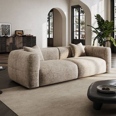 Luxury Fabric Cloud Shaped Sofa Set – Modern 3 Seater Sofa & Premium Sectional Sofa for Living Room