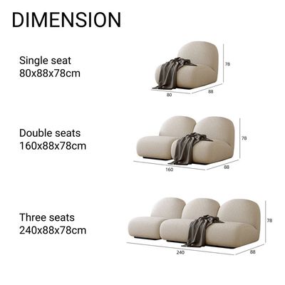 Luxury Fabric Cloud Shaped Sofa Set – Elegant Corner Sofa & Modern 3 Seater Sofa for Living Room Luxury Fabric Cloud Shaped Sofa Set – Elegant Corner Sofa & Modern 3 Seater Sofa for Living Room