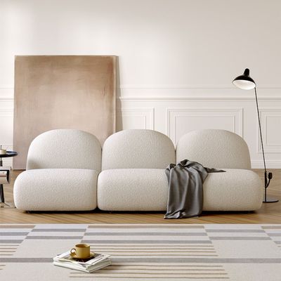 Luxury Fabric Cloud Shaped Sofa Set – Elegant Corner Sofa & Modern 3 Seater Sofa for Living Room