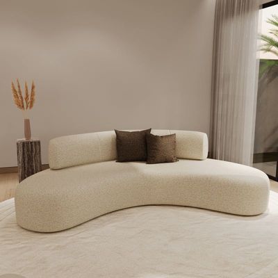 Lunara Curved Sofa – Luxury Modular Sofa, Modern 3 Seater Comfort