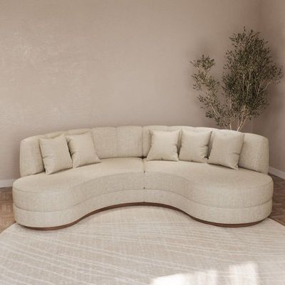 Luxury Seraphina Curved Sofa –  Modern 4 Seater Sectional for Elegant Living