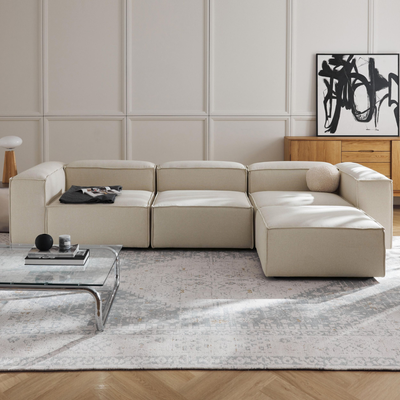 Freya Handcrafted Corner Sofa – Luxury L-Shaped Sofa, Modern Sectional Sofa for Stylish Living
