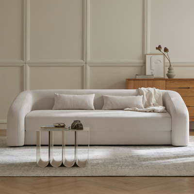 Raquelle Handcrafted Suede Sofa – Luxury 2 Seater Sofa, Modern Sofa Set for Elegant Living