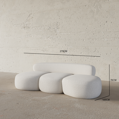 Hove Curved Sofa – Luxury Curved Sofa, Modern 3 Seater Sofa for Elegant Living