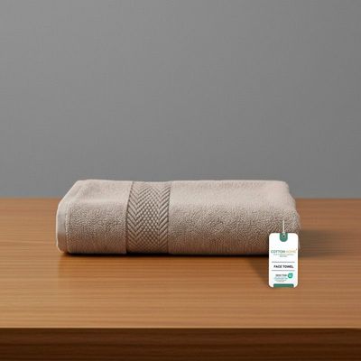 Premium Cotton Towel 30x30cm Face Towel  , 600 GSM Quick Dry and Durable , Taupe