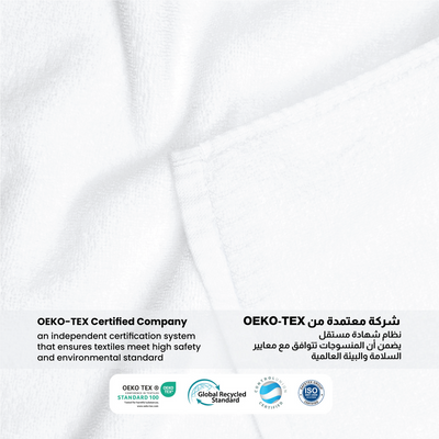 Premium Cotton Towel 40x70cm 2-Piece Hand Towel  , 600 GSM Quick Dry and Durable , White