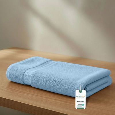 Premium Cotton Towel 70x140cm Bath Towel  , 600 GSM Quick Dry and Durable , Blue